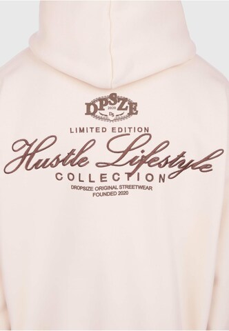 Dropsize Sweatshirt 'Hustle' in Beige