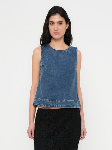 Haut Abercrombie & Fitch en bleu : devant