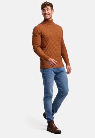 INDICODE JEANS Trui 'Alpha' in Bruin