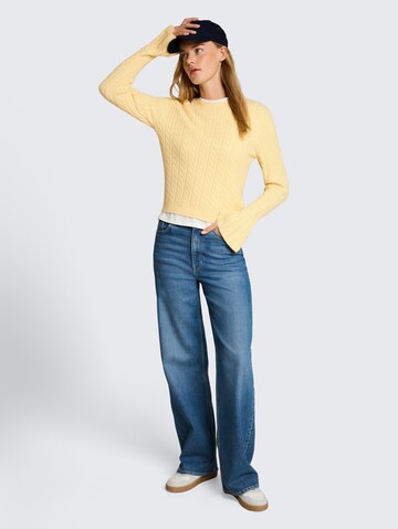 TOM TAILOR DENIM Pullover in Gelb