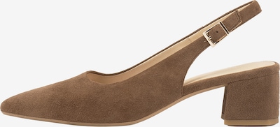 VAGABOND SHOEMAKERS Cipele s potpeticom i otvorenom petom 'MARTA' veličine 36 u brokat, Pregled proizvoda
