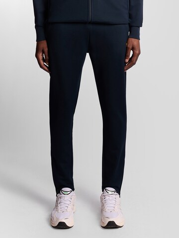Lyle & Scott Slimfit Broek in Blauw: voorkant