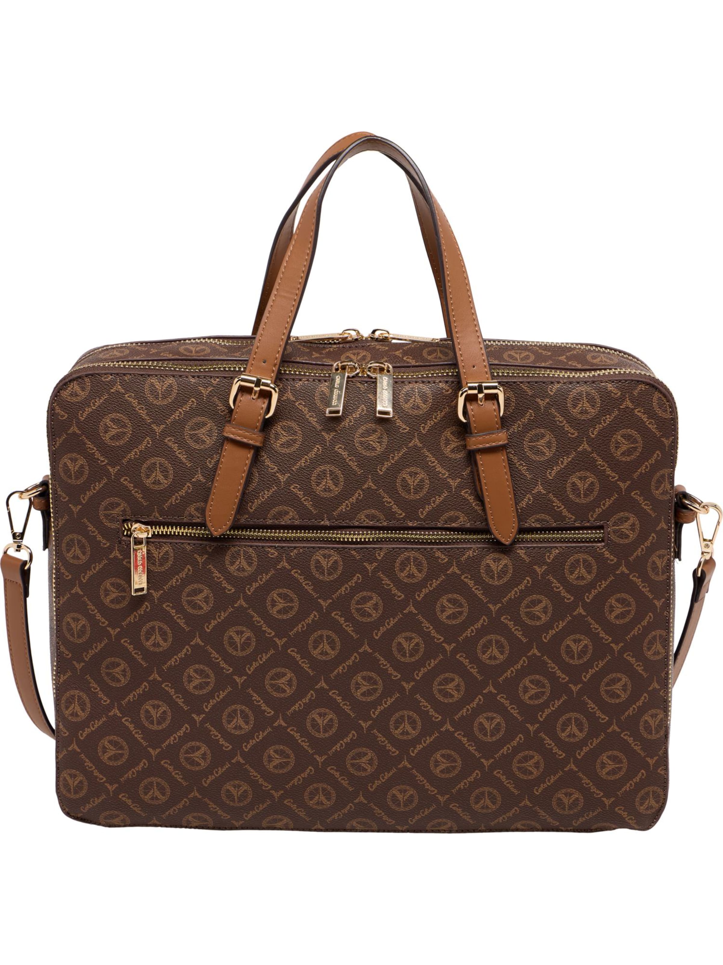 Carlo Colucci Laptoptasche ' Desiderati ' in Braun
