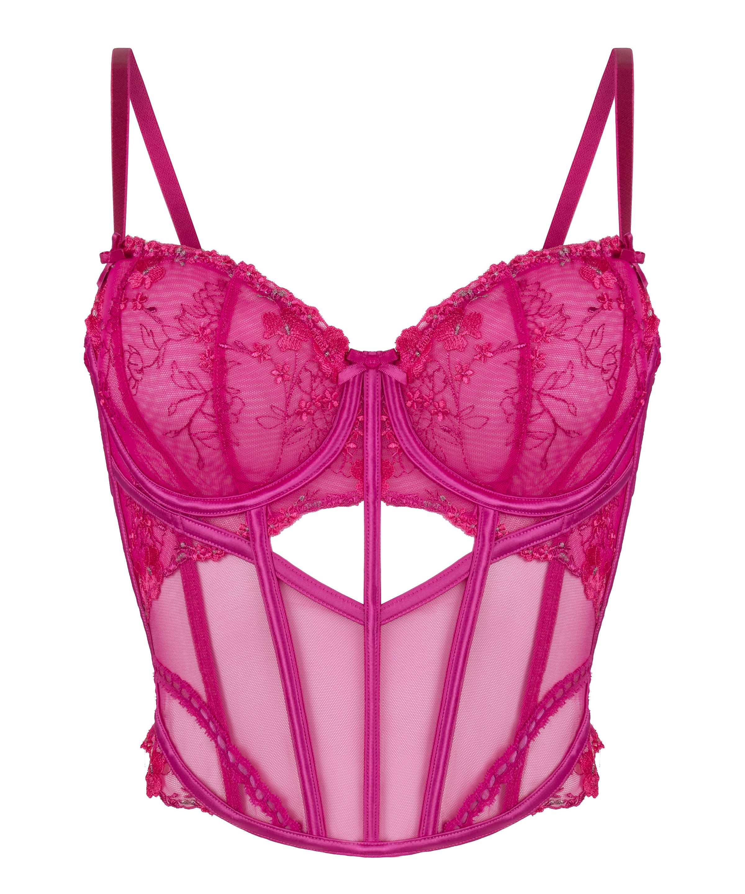 Hunkemöller Korset 'Peonie' in Roze: voorkant
