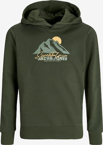 Jack & Jones Junior Sweatshirt in Grün: Vorderseite