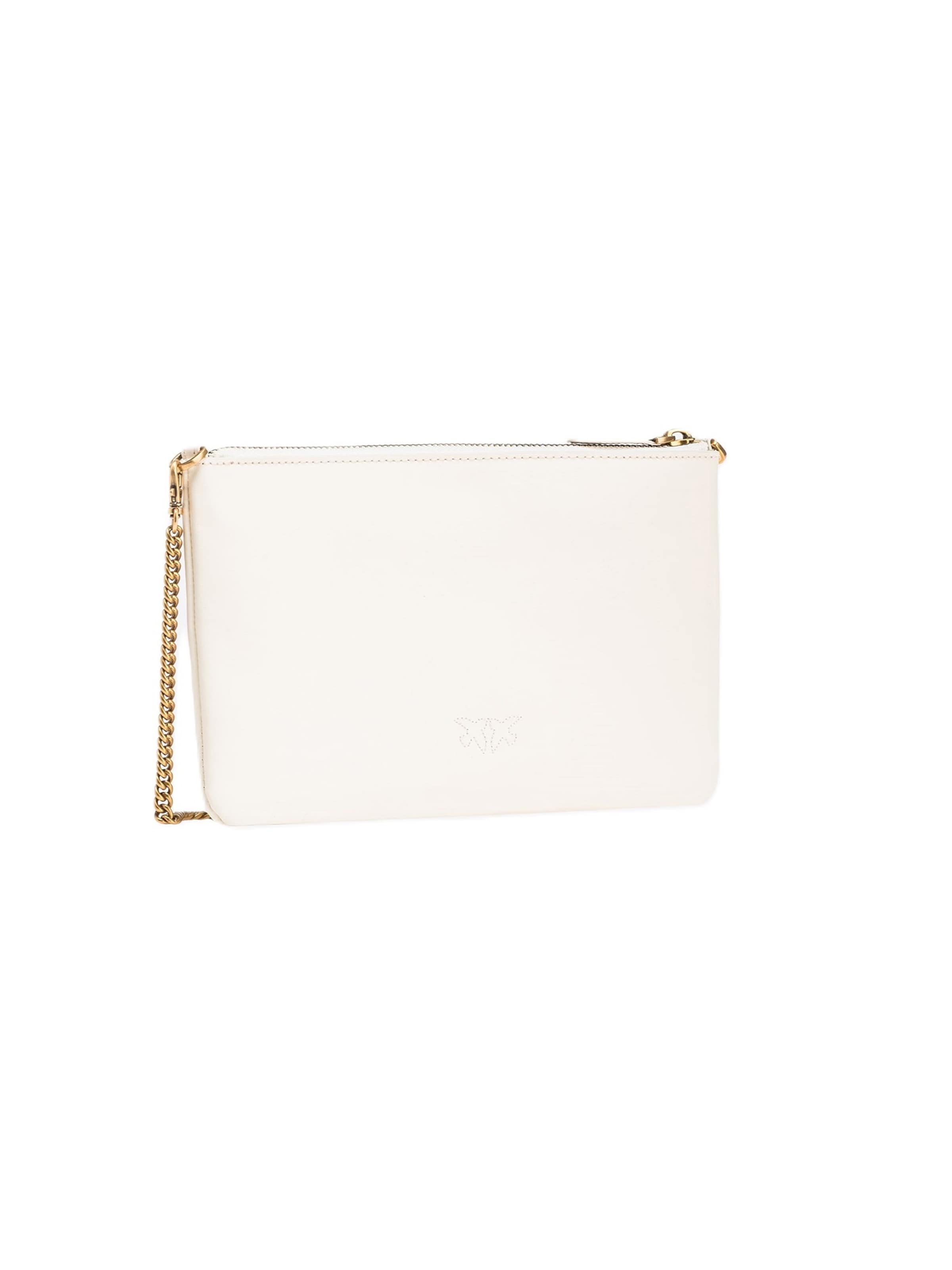 Borsa a spalla '100455 A0F1' di PINKO in bianco