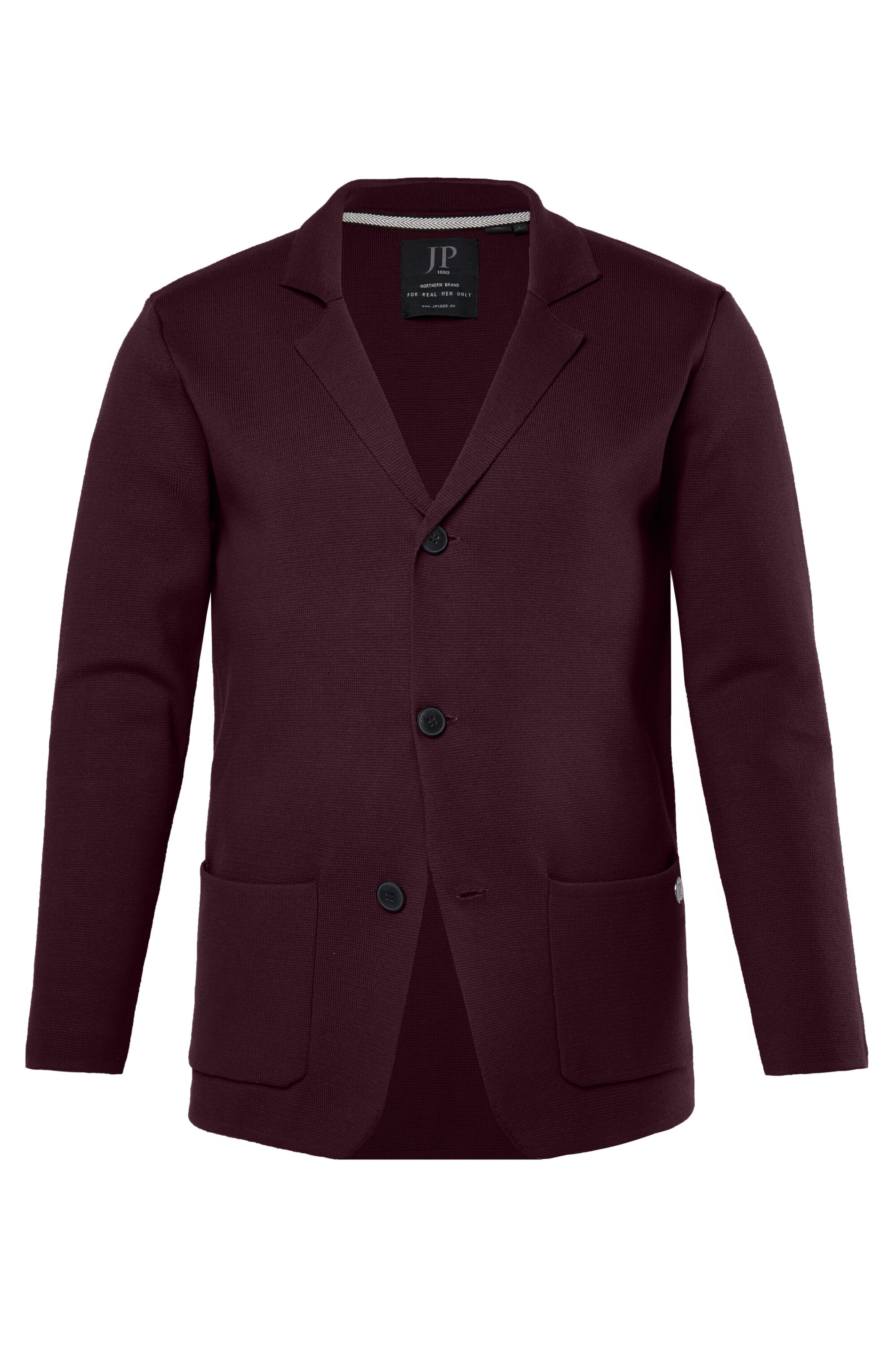 JP1880 Gebreid vest in Rood: voorkant