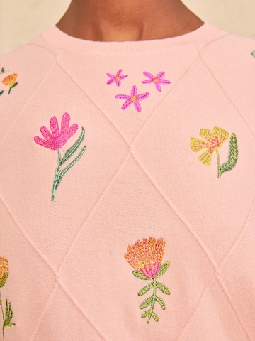 love & roses Pullover in Pink