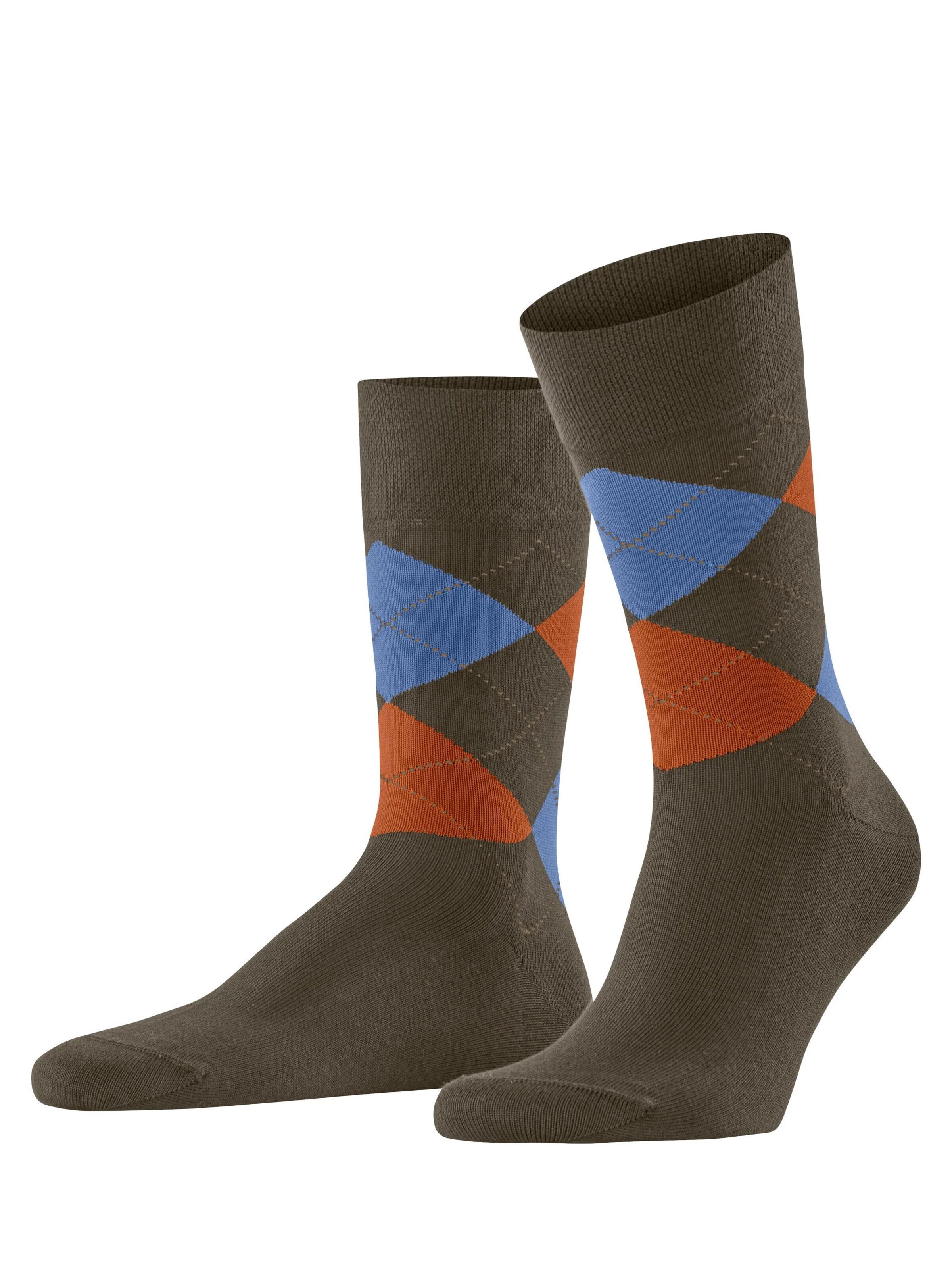 FALKE Socken 'Sensitive Argyle'‌ in Grün: Vorderseite