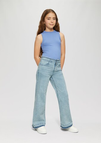Wide Leg Pantalon s.Oliver en bleu