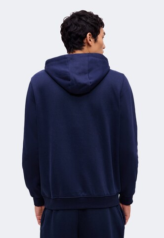 Hanorac sport de la 4F pe albastru: spate