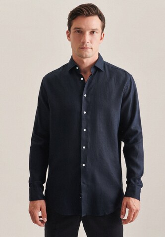 SEIDENSTICKER Regular fit Business Shirt in Blue: front