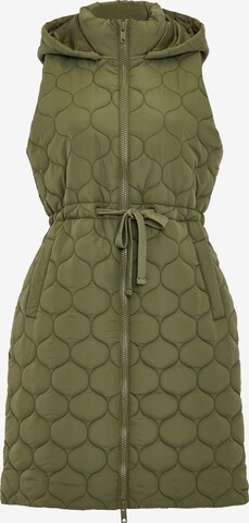 Gilet 'Crush' di Threadbare in verde: frontale