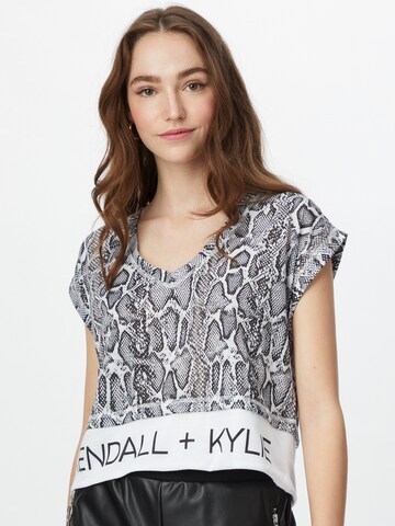 KENDALL + KYLIE Tričko – černá: přední strana