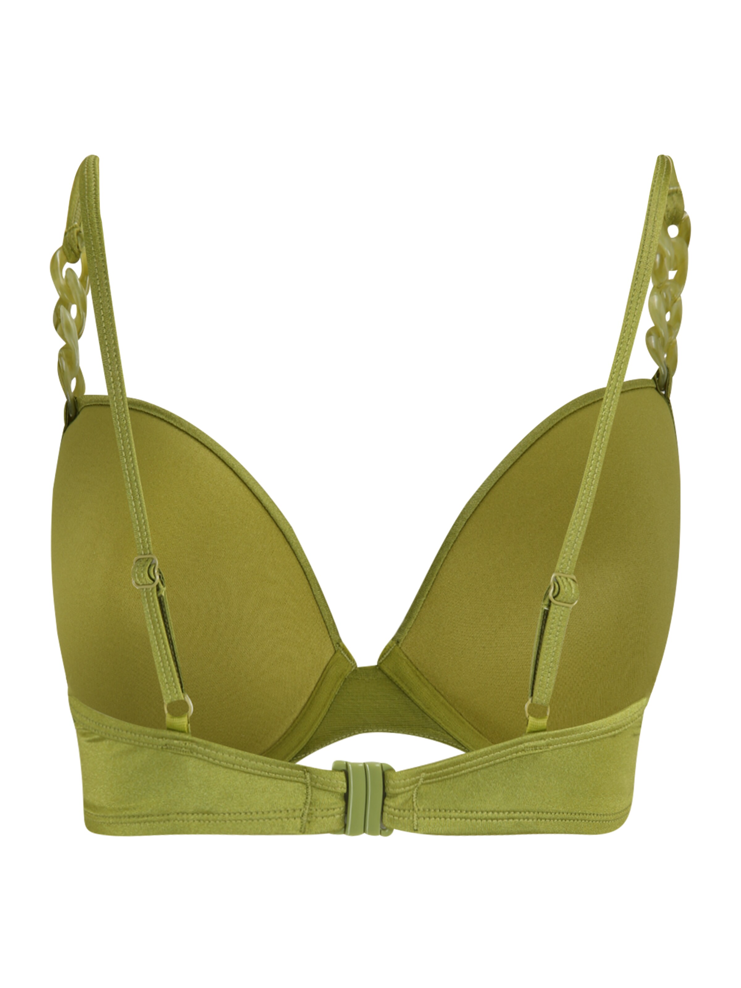 Hunkemöller T-shirt Bikini Top 'Palm' in Green
