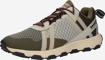 Baskets basses TIMBERLAND en beige : devant