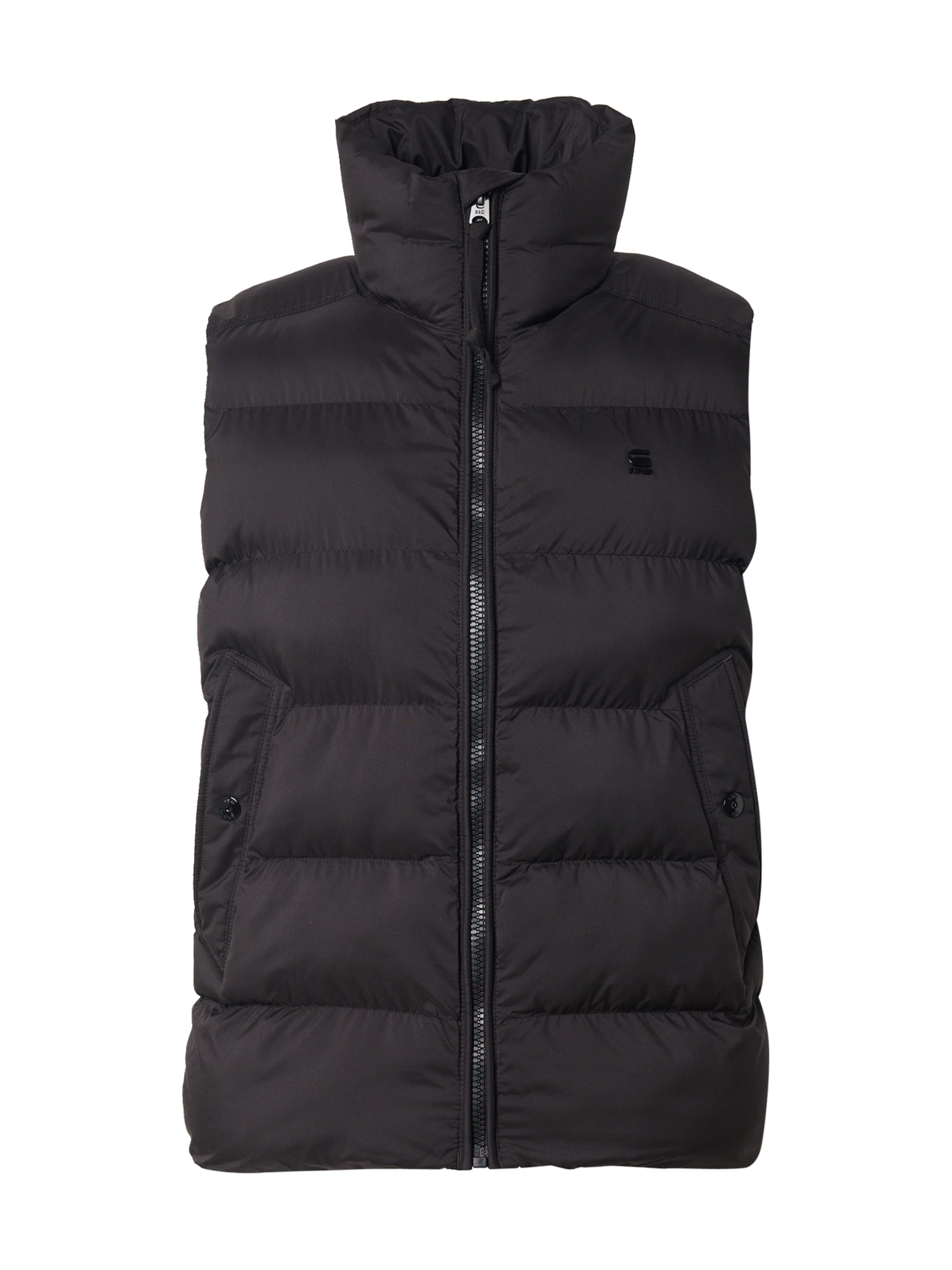 G-STAR Weste in Schwarz: Vorderseite