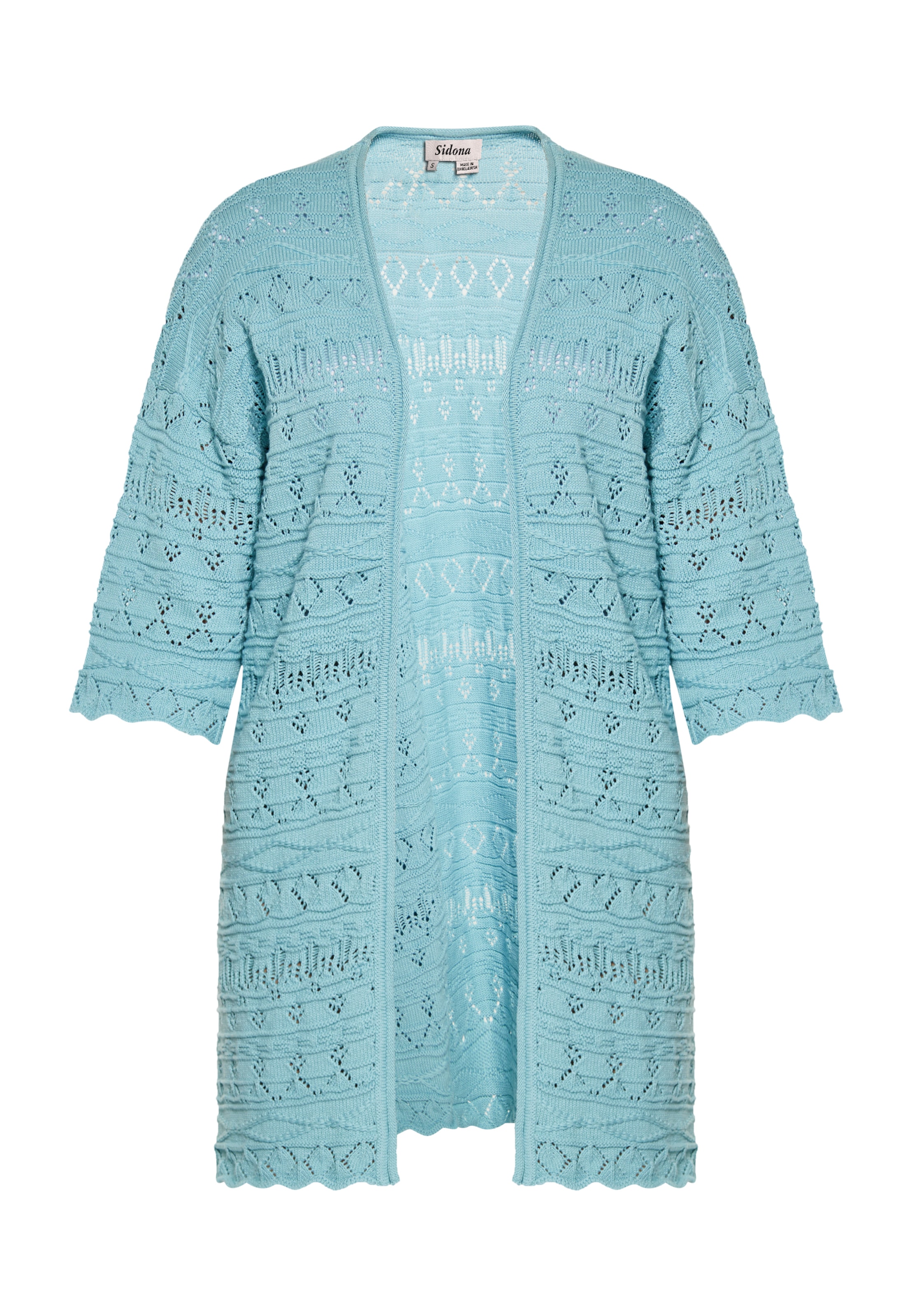 Sidona Kardigan – modrá: přední strana