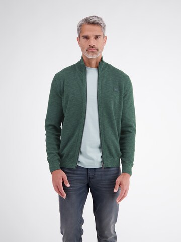 LERROS Gebreid vest in Groen: voorkant