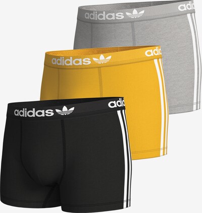 ADIDAS ORIGINALS Trunk ' Comfort Flex Cotton 3 Stripes ' in gelb / grau / schwarz, Produktansicht