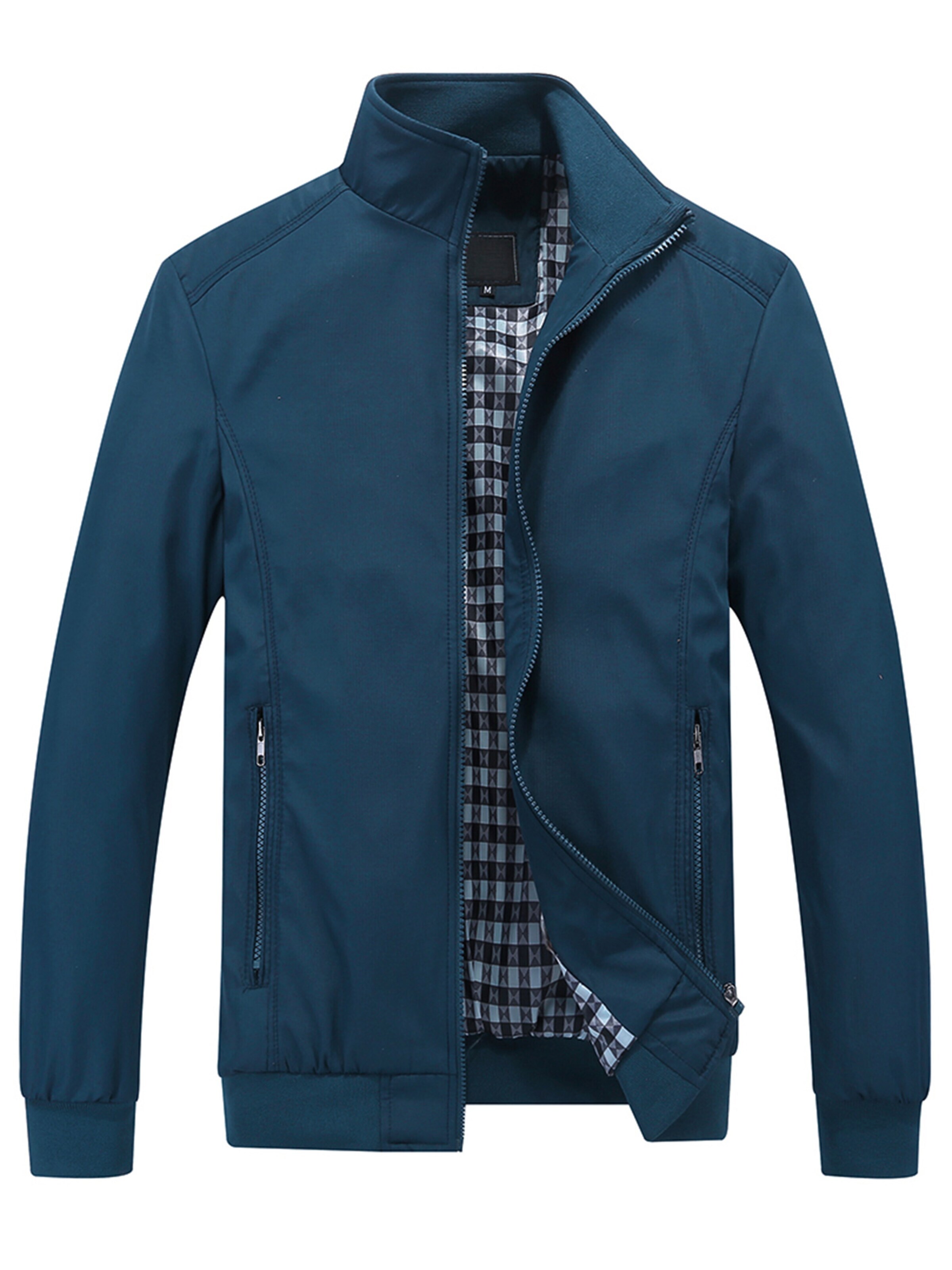 YOUTHUP Übergangsjacke 'Kragen'‌‌‌‌ in Blau: Vorderseite