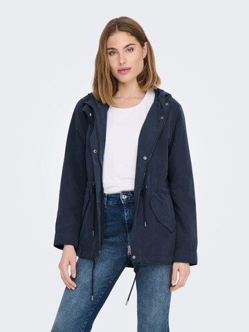 ONLY Between-Seasons Parka in Blue: front