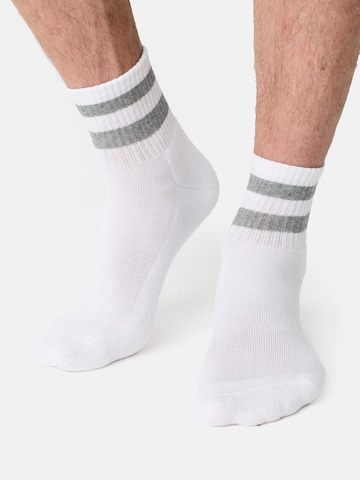 Chaussettes Nur Der en blanc : devant