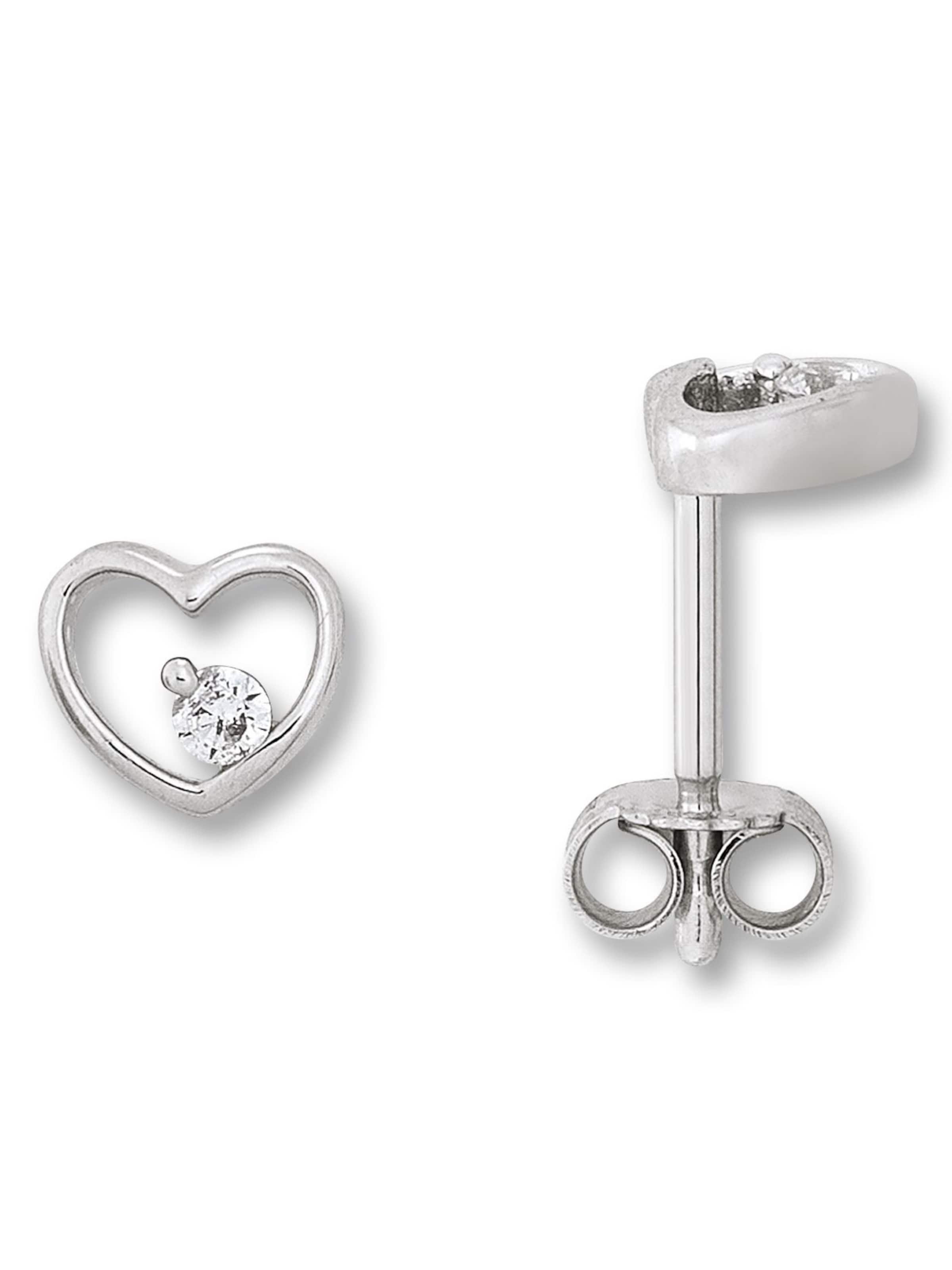 ONE ELEMENT Ohrringe in Silber: Vorderseite