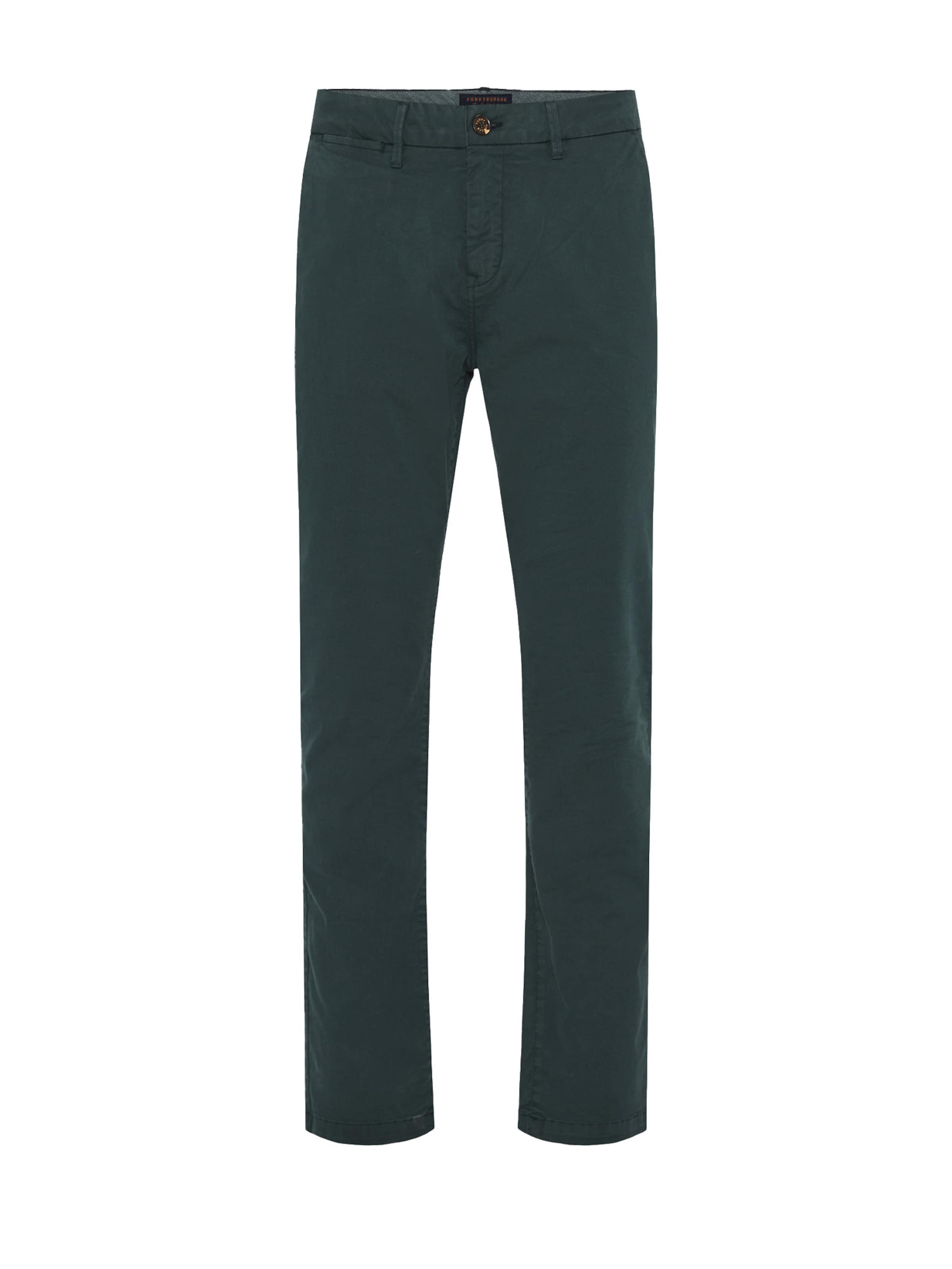 Funky Buddha Regular Broek in Groen: voorkant