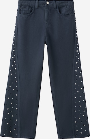 MANGO KIDS Wide Leg Farkut 'ESTRELLI' värissä sininen: etupuoli
