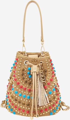 La Carrie Schultertaschen in Beige: Vorderseite