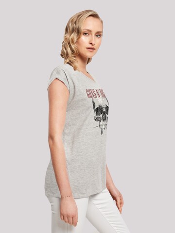 F4NT4STIC Shirt 'Guns 'n' Roses Flower Skull Rock Musik Band' in Grijs