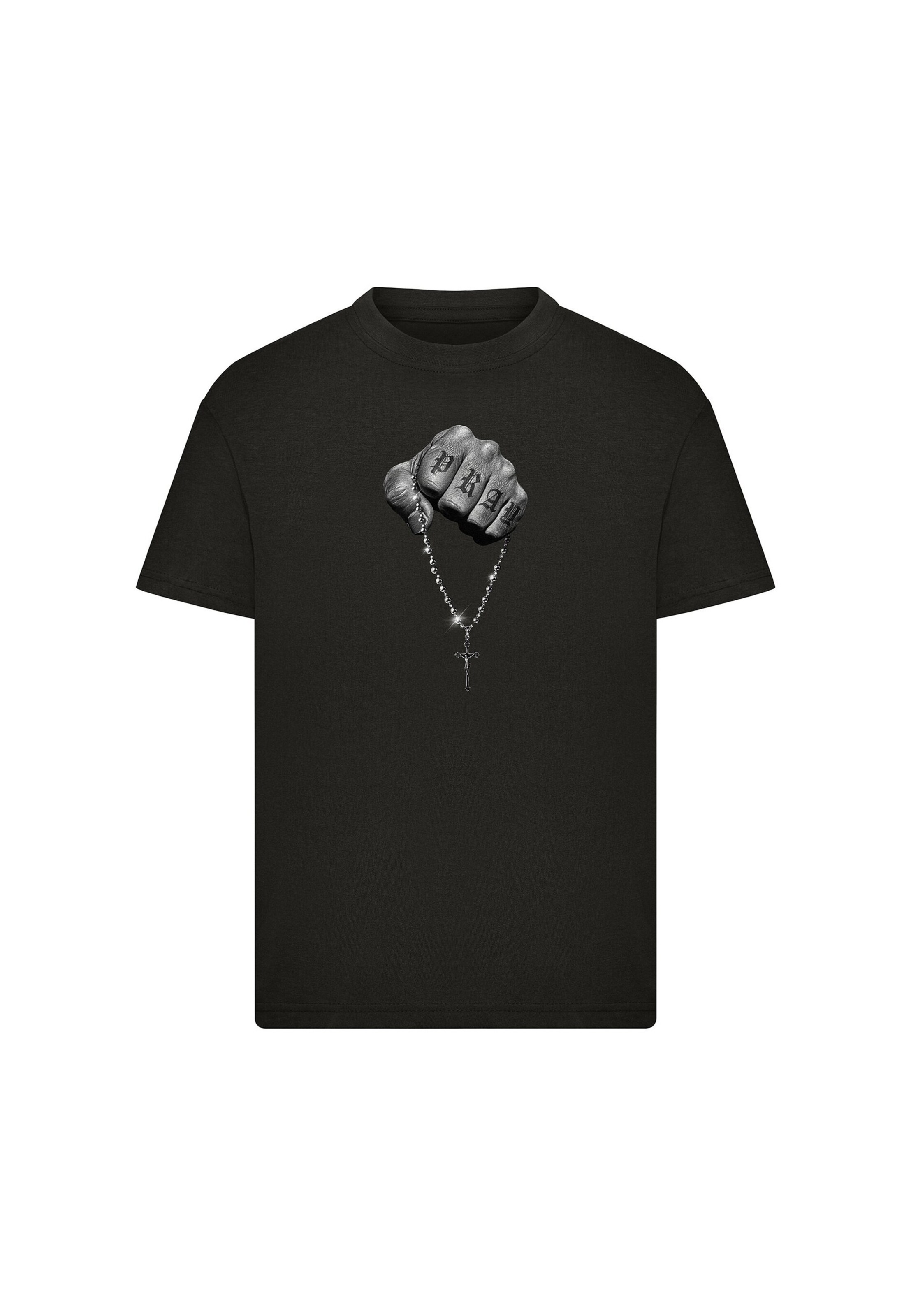 Mister Tee Shirts 'Faith Meets Strength' i sort: forside