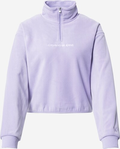 Calvin Klein Jeans Sweatshirt in helllila / weiß, Produktansicht
