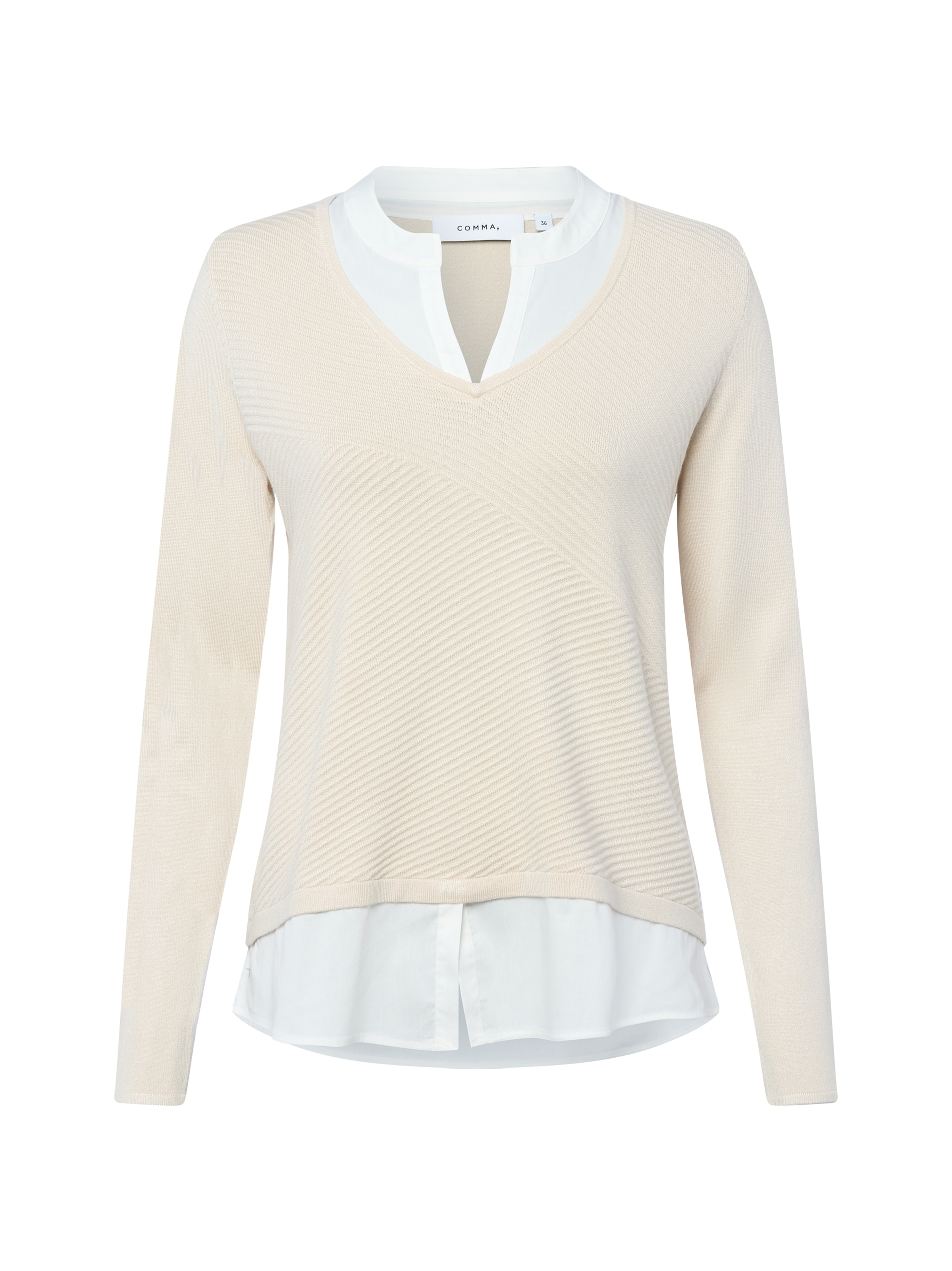 COMMA Pullover in Beige: Vorderseite