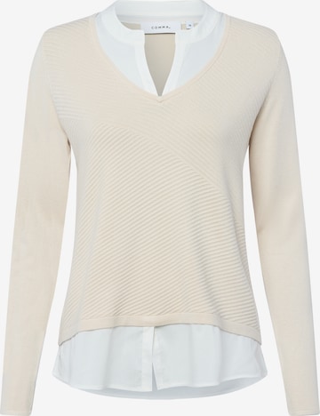 COMMA Pullover in Beige: Vorderseite
