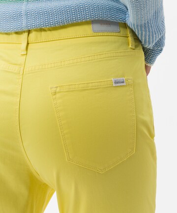 BRAX Regular Chino Pants 'Carola' in Yellow