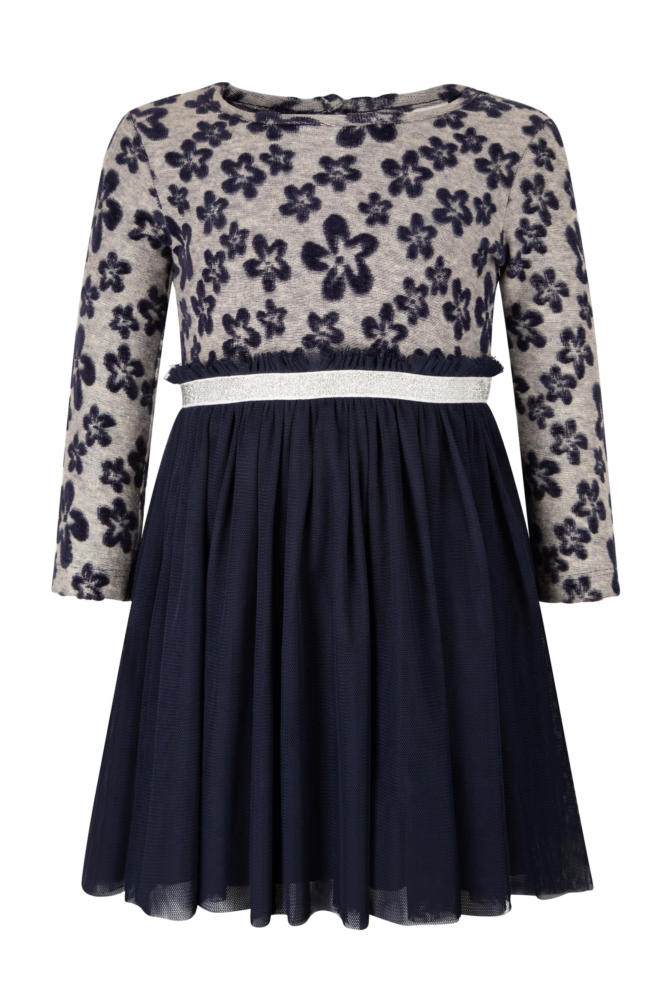 happy girls - Vestido em azul: frente