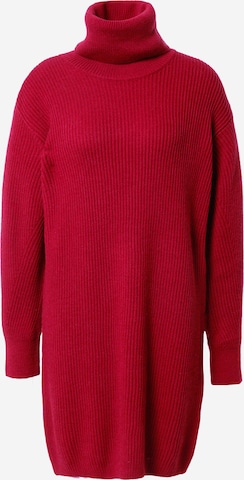 UNITED COLORS OF BENETTON Pletena obleka | rdeča barva: sprednja stran