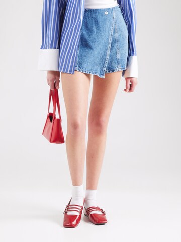 Jupe 'PCFilum' PIECES en bleu : devant