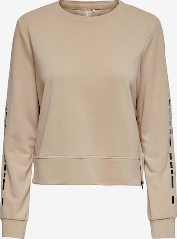 ONLY PLAY Sports sweatshirt 'Jelly' in Beige: front