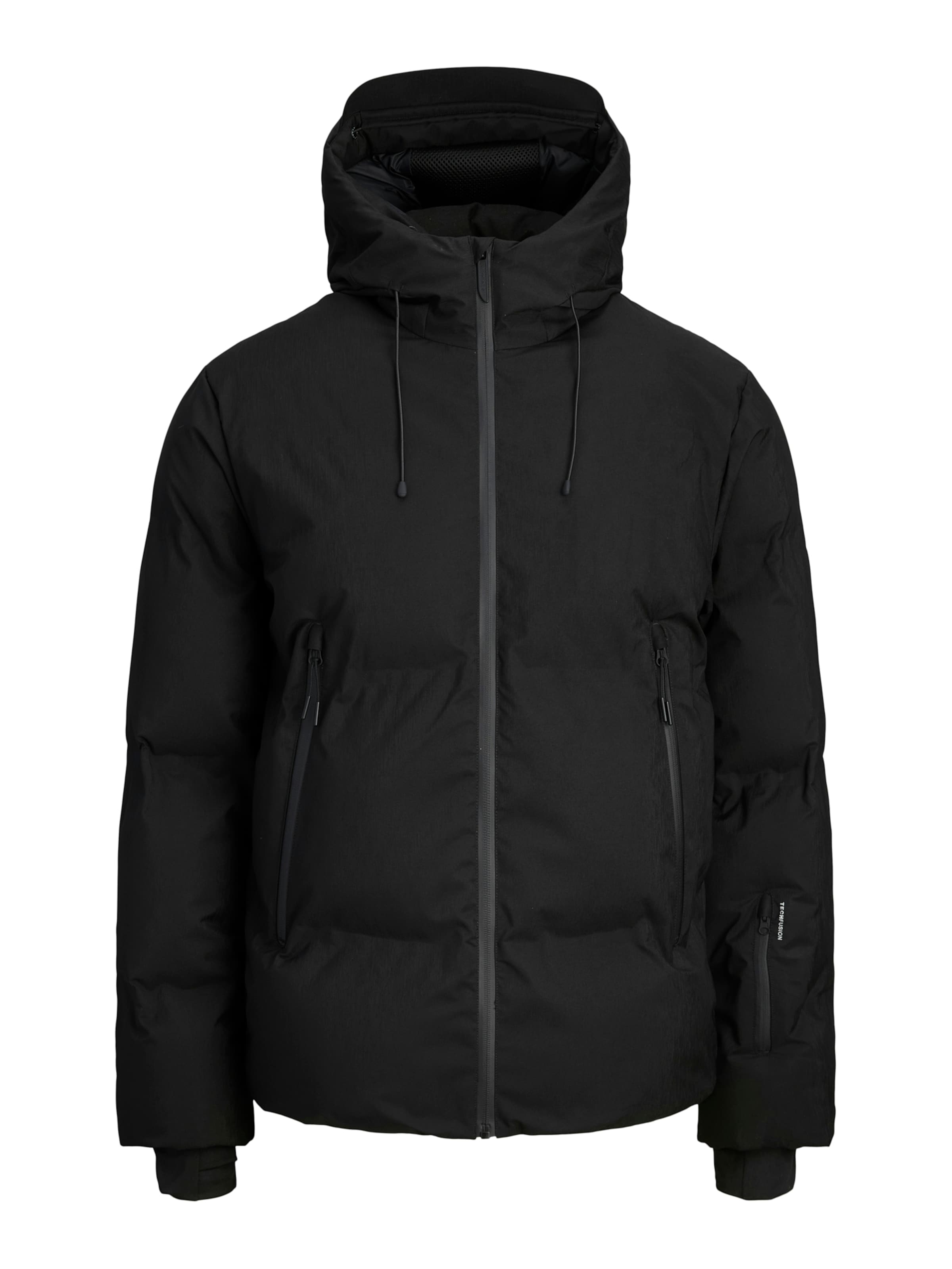 JACK & JONES Winterjacke in Schwarz: Vorderseite