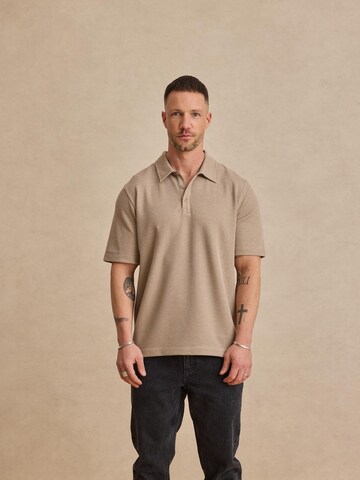 DAN FOX APPAREL Shirt 'Aaron' in Beige: voorkant