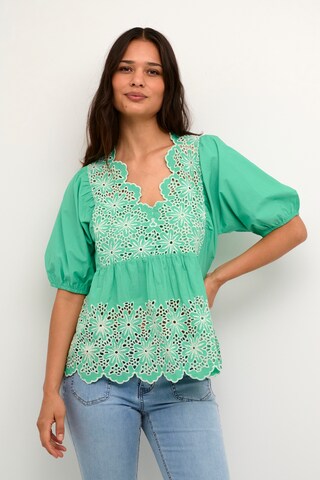 CULTURE Blouse 'Valda ' in Green: front