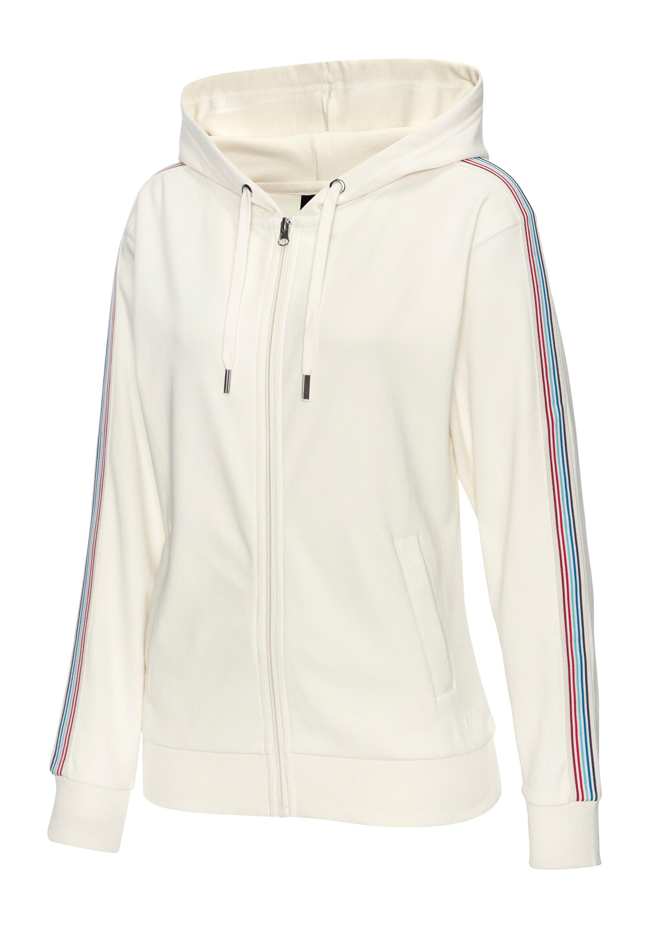 H.I.S Sweatjacke in Weiß