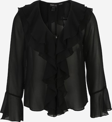 River Island Petite Bluse 'FRILL' in Schwarz: predná strana