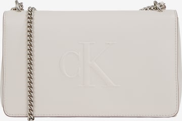 Calvin Klein Jeans - Mala de ombro em bege: frente