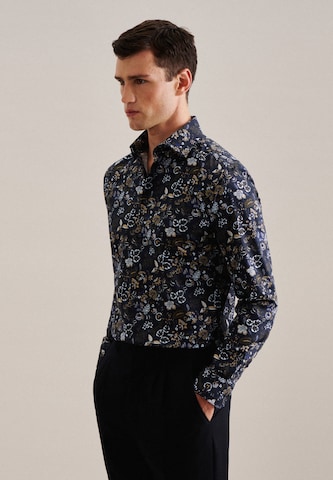 SEIDENSTICKER Regular fit Overhemd ' Shaped ' in Blauw: voorkant