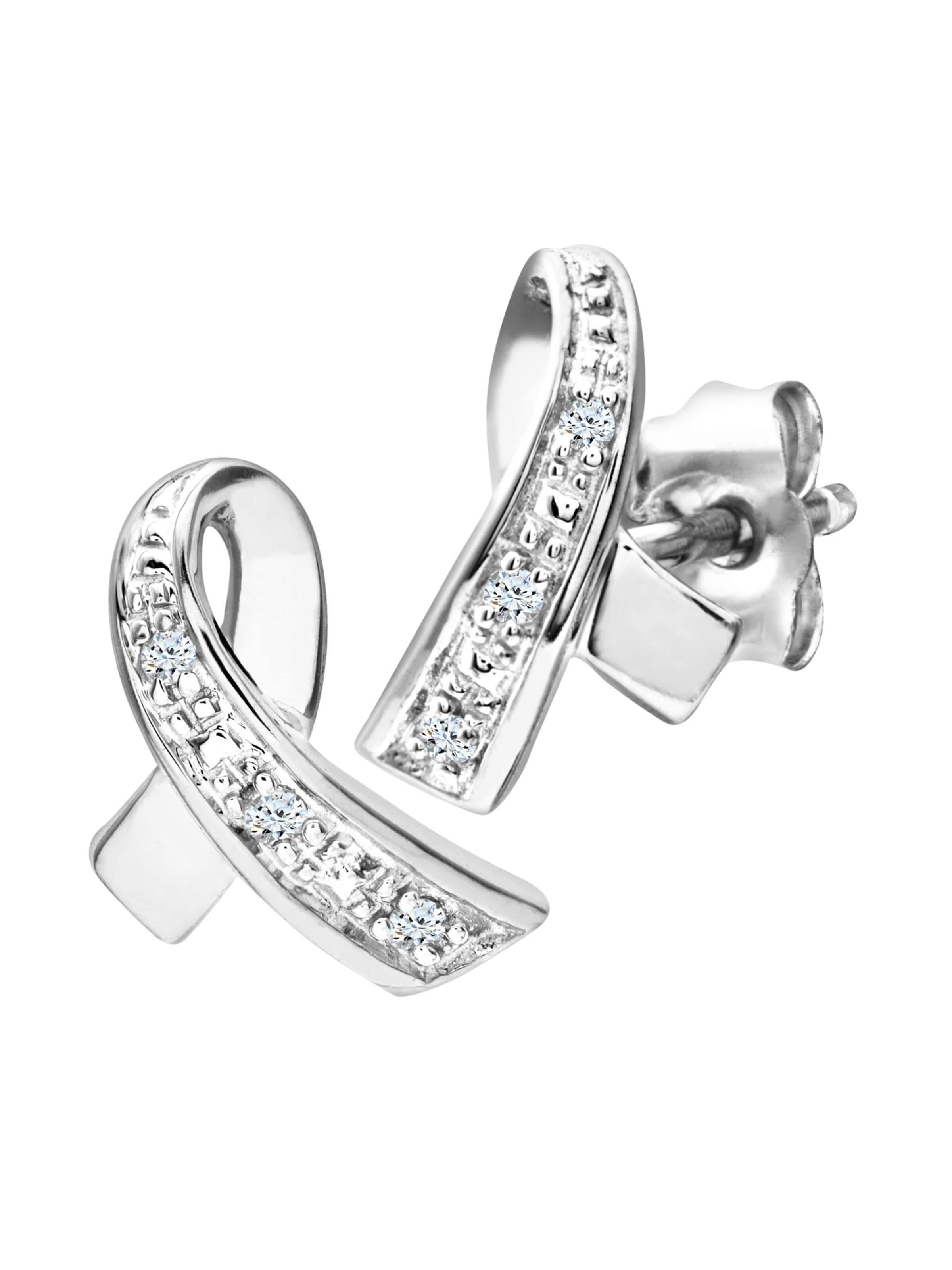 Orecchini di DIAMANT LETERNEL in argento: frontale