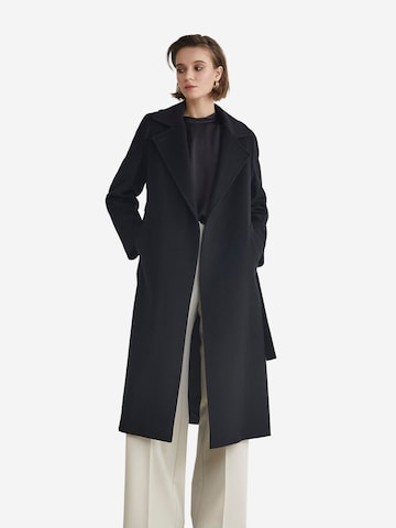 Il Lanificio Winter Coat in Black: front